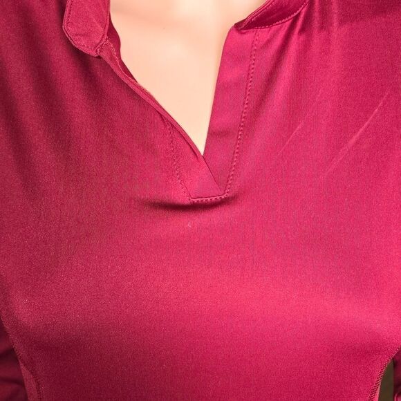 Long sleeve golf/tennis dress with thumb whole zip front side pocket size small - Picture 3 of 4